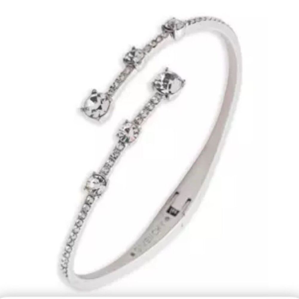 Givenchy Crystal Pave Bypass Bangle Bracelet